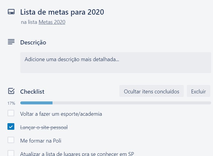 Metas de 2020
